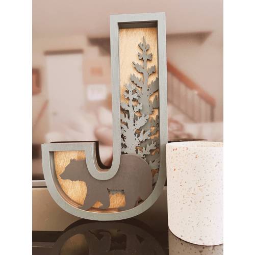 Alphabet letter sign| Layer letter sign| boy sign| Gift for him| sign| nursery wall art| baby sign| home decor| wood sign| home decor| decor