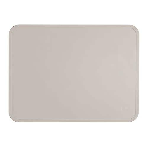 Simple Modern Silicone Placemat for Baby, Toddlers, Kids | Non-Slip Baby Eating Table Food Mat for Restaurants and Dining Table | Piper Collection | Almond Birch