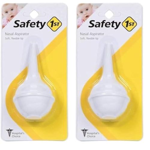 Safety 1st Nasal Aspirator, White, One Size (Pack of 2)