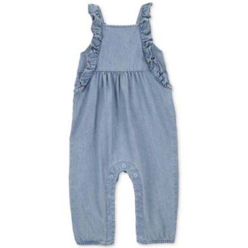 Baby Girls Cotton Chambray Jumpsuit