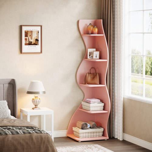 Millwood Pines Arhab Corner Bookcase & Reviews | Wayfair