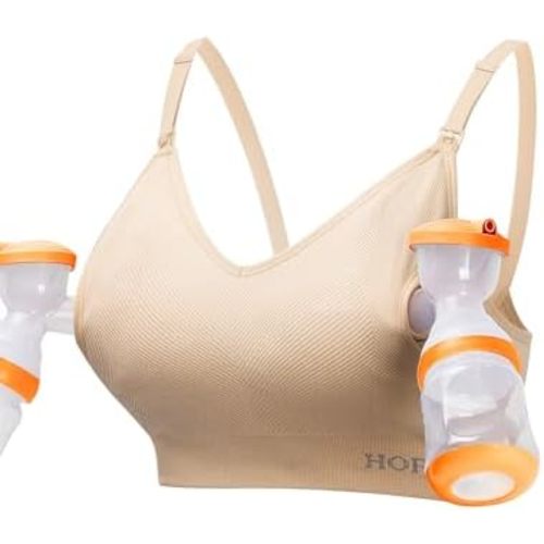 HOFISH Pumping Bra Hands Free Support Nursing & Pumping Bra in One Ultra-Soft Breast Pump Bra All Day Wear