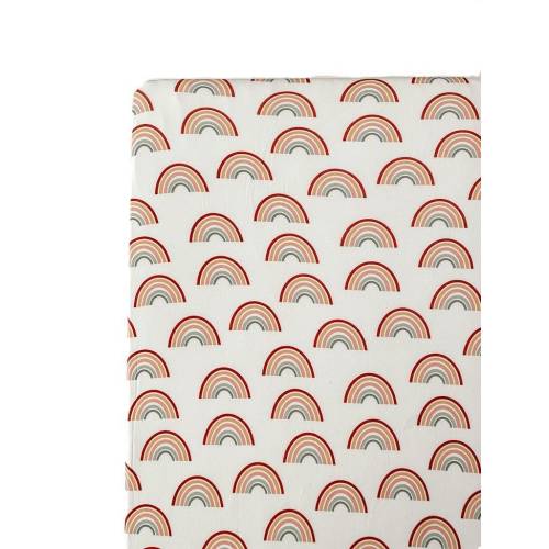 Neutral Rainbow premium Bamboo Fitted Crib Sheet, Neutral Gender crib sheet, rainbow crib sheet, gender neutral crib sheet