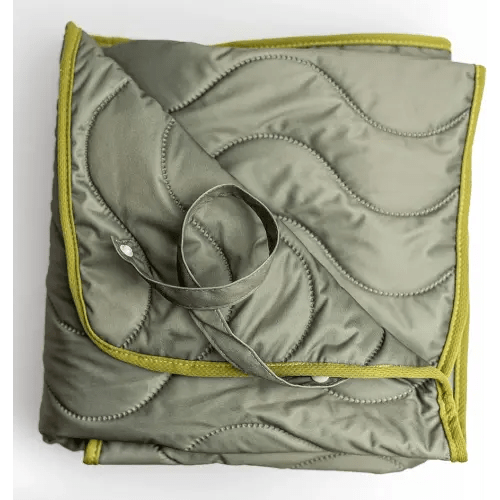 Kinder Cloth Diaper Co Adventure Play Mat - Machine Washable, Reversible, Water-Resistant, Quilted Blanket (Sage, Mini 36x36)