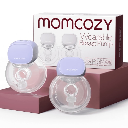 Momcozy S9 Pro Wearable Breast Pump Hands Free, Mom Cozy Electric Portable Breast Pump 24mm Purple HSA/FSA Eligible