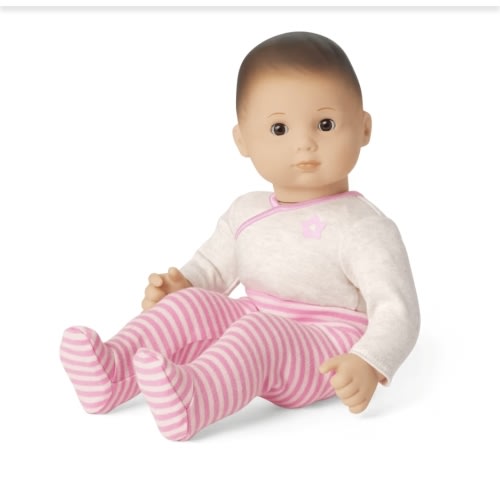 Bitty Baby® Doll #2 with brown hair in Pretty Pink
