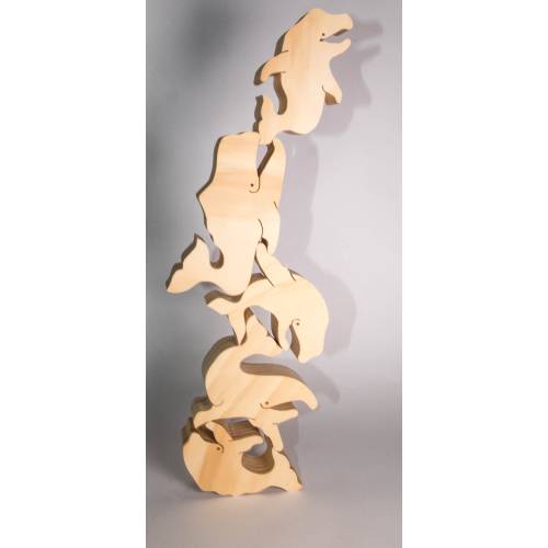 Whales- Balancing Animals stacking game by Tarata Toys: gift boxed