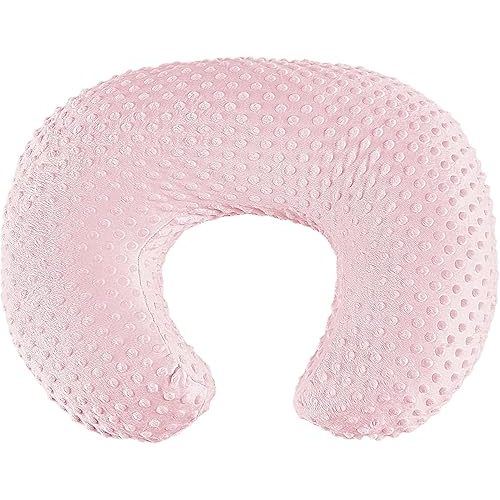 ANHEBEIBEI Nursing Pillow for Bottle and Breastfeeding, Ergonomic Comfort Nursing Essentials for Mom and Baby, Feeding Support Pillow with Removable Cover, Easier and Healthier Nursing (Pink)