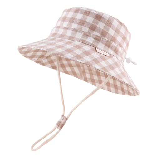 Bamery Baby Toddler Girls Bucket Hat Newborn Sun Hats for Boys Classic Infant Summer UV Protection Hats Kids Beach Cap