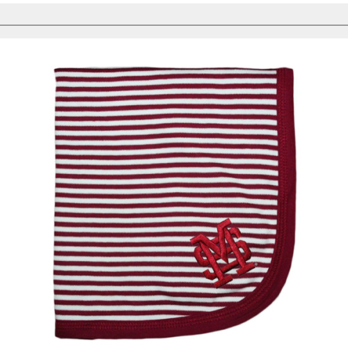 Bulldogs | Mississippi State Striped Knit Baby Blanket | Alumni Hall