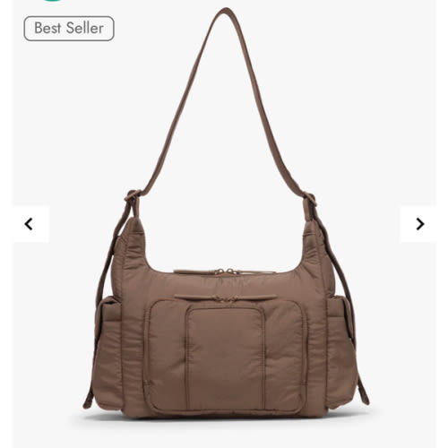 Crossbody Diaper Bag - HAZELNUT