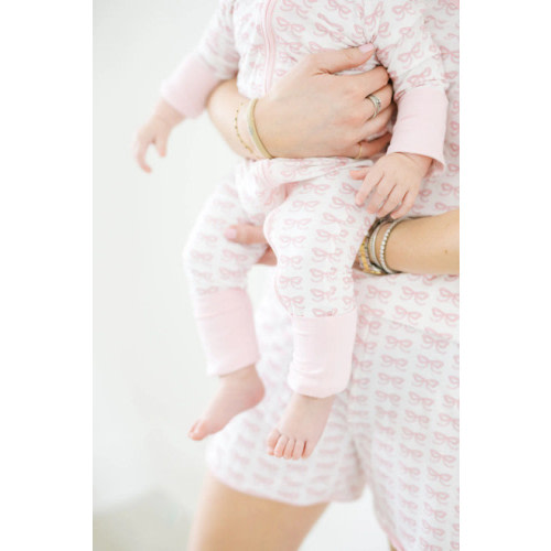 The Uptown Baby *Sleep Romper* Pink Bow