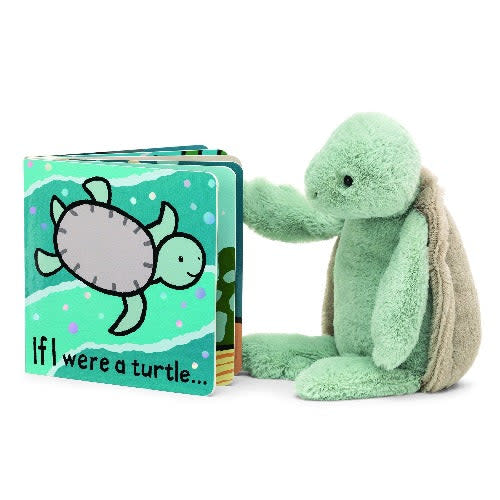 Jellycat If I Were A Turtle Book & Bashful Turtle Medium