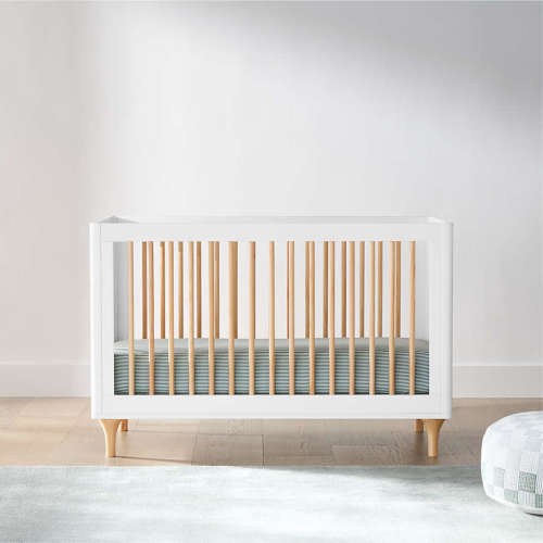Babyletto Lolly White & Wood 3-in-1 Convertible Crib