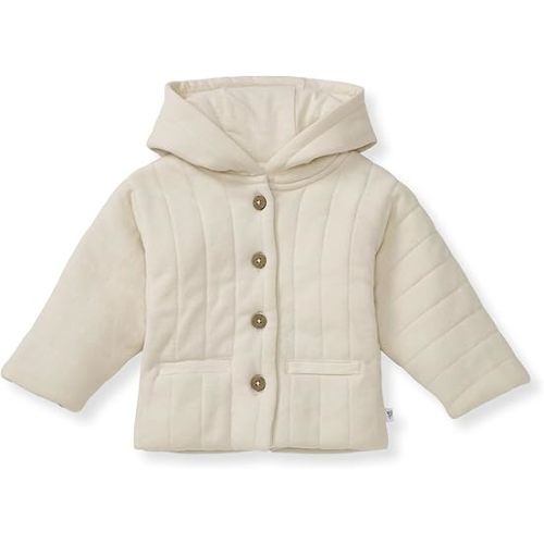 Burt's Bees Baby Unisex Baby Organic Cotton Hooded Quilted Jacket