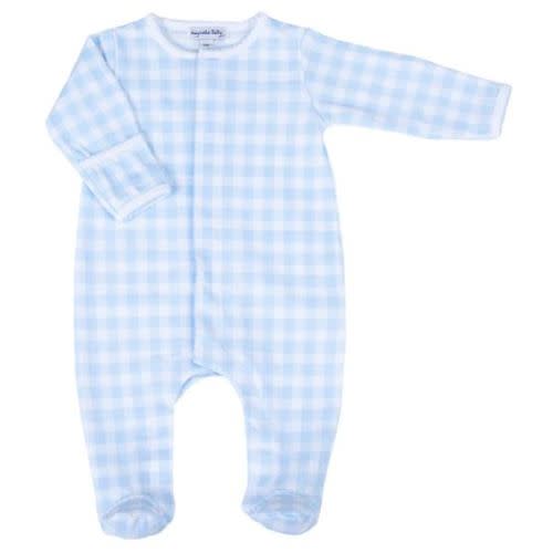 Baby Checks Footie - Blue