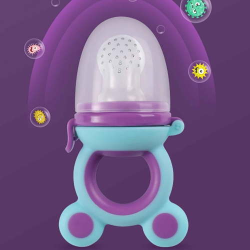 RKSTN Teething Toys for Babies 0-6 Months Mother and Baby Supplies Baby Fruit and Vegetable Music Silicone Music Baby Nutrition Fruit and Vegetable Mesh Bag Complementary Food Feeder on Clearance