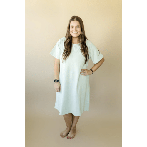 Bamboo Labor & Delivery Gown (green)