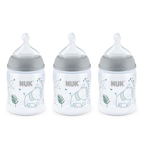 NUK Smooth Flow Anti-Colic Bottle, 5 oz, 3 Pack, 0+ Months