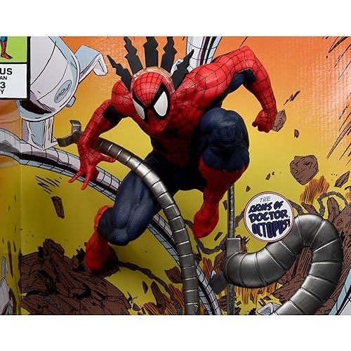 McFarlane Toys- Marvel Spider-Man 1:6th Scale Collectible with Scene & Comic (Marvel Tales #223)