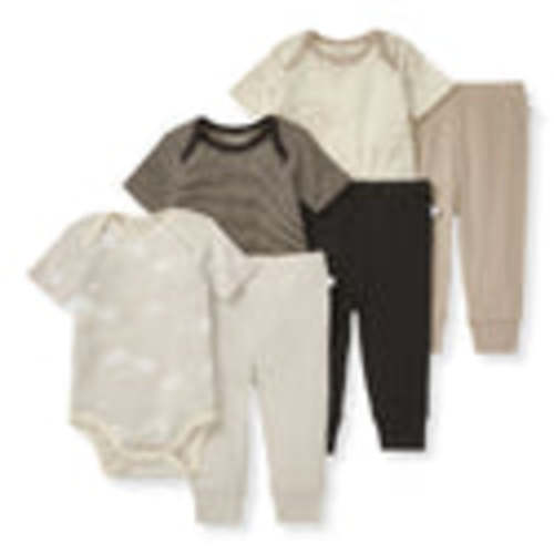 Swaying Branches Organic Short Sleeve Bodysuit & Pant Set 3 Pack – Burt's Bees Baby