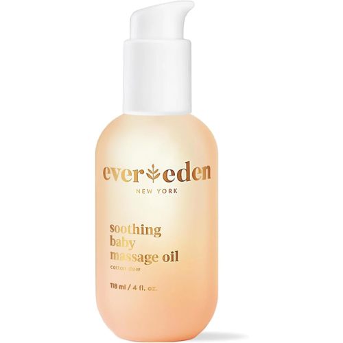 Evereden Soothing Baby Massage Oil: Cotton Dew 4 fl oz. | Non-toxic and Clean Baby Care | Clean Ingredients