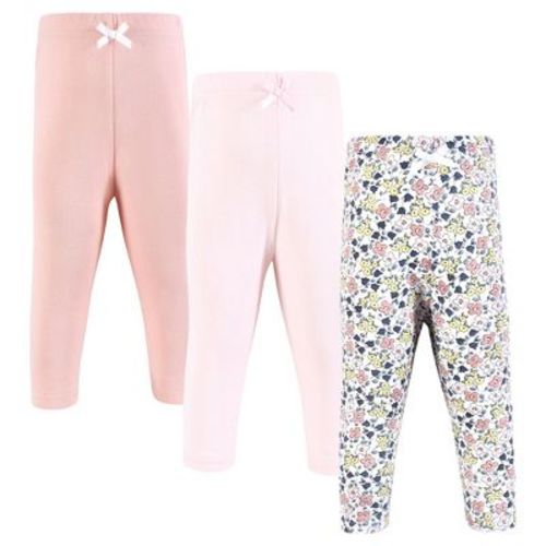 Hudson Baby Infant Girl Cotton Pants And Leggings, Ditsy Floral, 0-3 Months