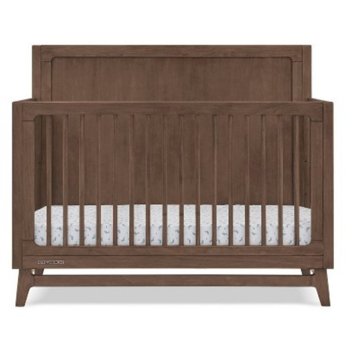 Delta Children Spencer 6-in-1 Convertible Crib, Color: Teak Brown