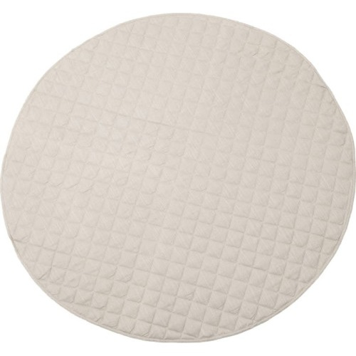 Poppyseed Play Linen Round Play Mat, Taupe