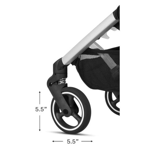 gb Pockit+ All City, Ultra Compact Lightweight Travel Stroller with Front Wheel Suspension, Full Canopy, and Reclining Seat in Night Blue