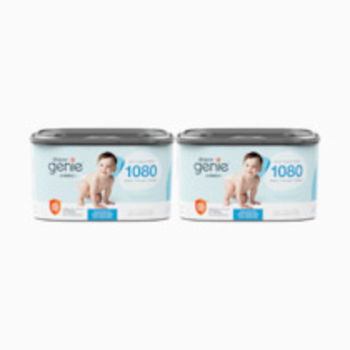 Diaper Genie Square Refill Bags (Compatible with Compact, Classic, Select Pails) - Unscented, 2