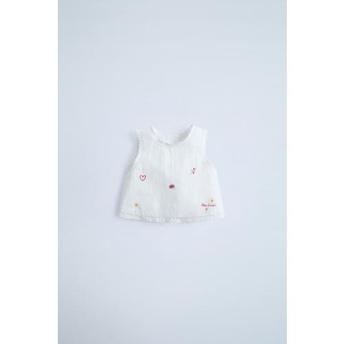 EMBROIDERED SHIRT - White | ZARA United States