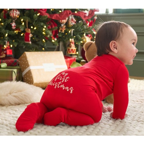 My First Christmas Bamboo Viscose Baby Pajama