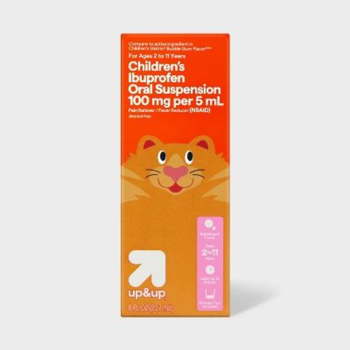Children's Ibuprofen (nsaid) Oral Suspension Pain Reliever & Fever Reducer Liquid - Bubblegum - 8 Fl Oz - Up&up™