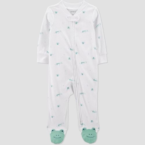 Carter's Just One You® Baby Boys' Sleep N' Play - White/Green 6M