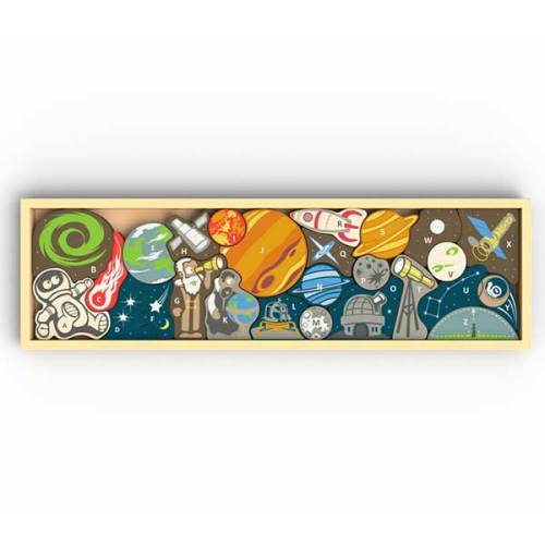 Space A to Z Puzzle and Playset