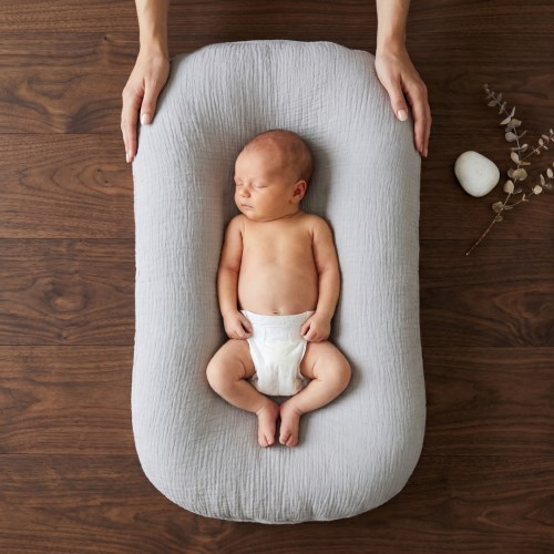 Little Manta Pastel Baby Lounger Nest