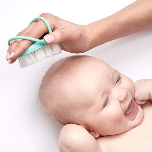 Frida Baby Infant Head-Hugging Baby Hairbrush and Comb Set, Newborn and Up
