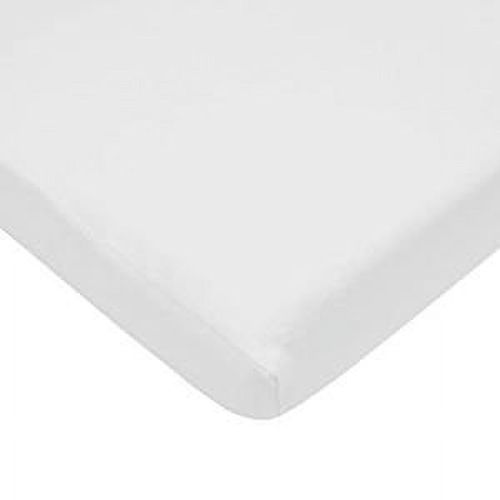 American Baby Co. Supreme Cotton Fitted Mini Crib Sheet, White