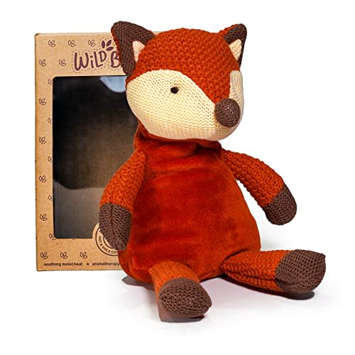 WILD BABY Weighted Stuffed Animals - Microwavable Plush Toy with Calming Lavender - Soft, Cuddly, Heatable Plush for Comfort & Warmth - Gift Ready Cuddles for Kids, Adults & Toddlers (Boys & Girls)