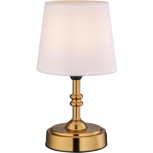 O’Bright Seraph Mini – Cordless LED Table Lamp with Dimmer, Built-in Rechargeable Battery, 3-Level Brightness, Patio Table Lamp, Bedside Night Lamp, Ambient Light for Restaurant, Antique Brass
