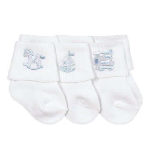 Jefferies Socks Baby Boy Applique Collection Turn Cuff Socks 3 Pair Pack