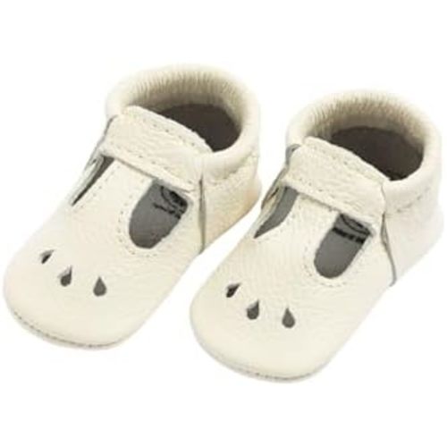 Freshly Picked First Pair Baby Girl Mary Jane Shoes - Leather Baby Moccasins - Soft Sole Baby Shoes, Infant Shoes, Crib Shoes