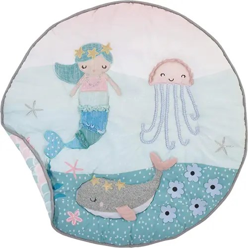 NoJo Sugar Reef Mermaid 4 Piece Nursery Crib Bedding Set