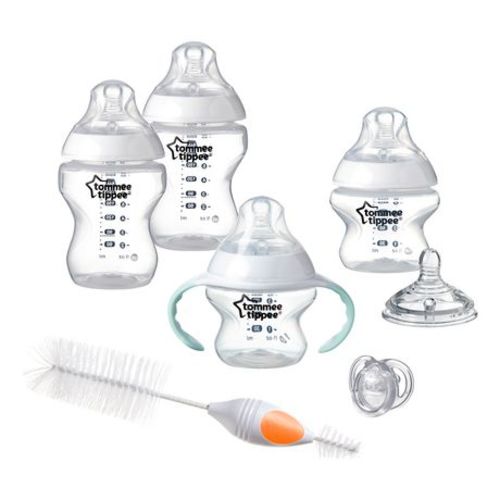 Tommee Tippee Closer to Nature Newborn Baby Bottle Set (Unisex), Award-winning nipple