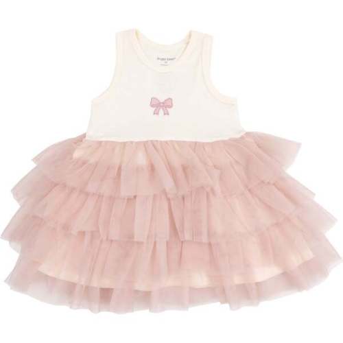 Layered Tulle Dress - Bows Tutu, Pink - Angel Dear | Maisonette