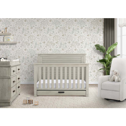 Caden 6-in-1 Convertible Crib with Trundle Drawer - Delta Children