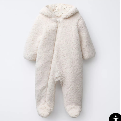 POLAR FLEECE ROMPER - Ecru | ZARA United States