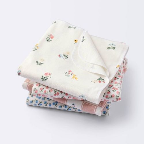 Flannel Baby Blankets - Traditional Floral - 4pk - Cloud Island™