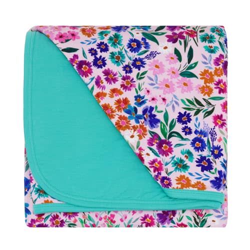Little Sleepies Cloud Blanket, Soft Viscose from Bamboo Toddler & Baby Blanket for Boys & Girls, Lightweight, Perfect for Hot Sleepers, 50" x 50", Large (Sweet Pea)